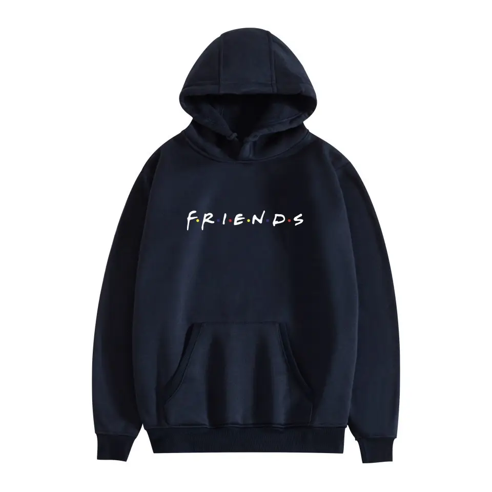 Black Fleece Friends Hoodie for Men Winter - Image 28