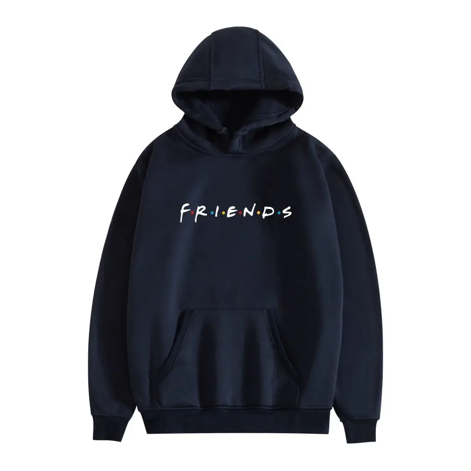 Black Fleece Friends Hoodie for Men Winter - Image 34