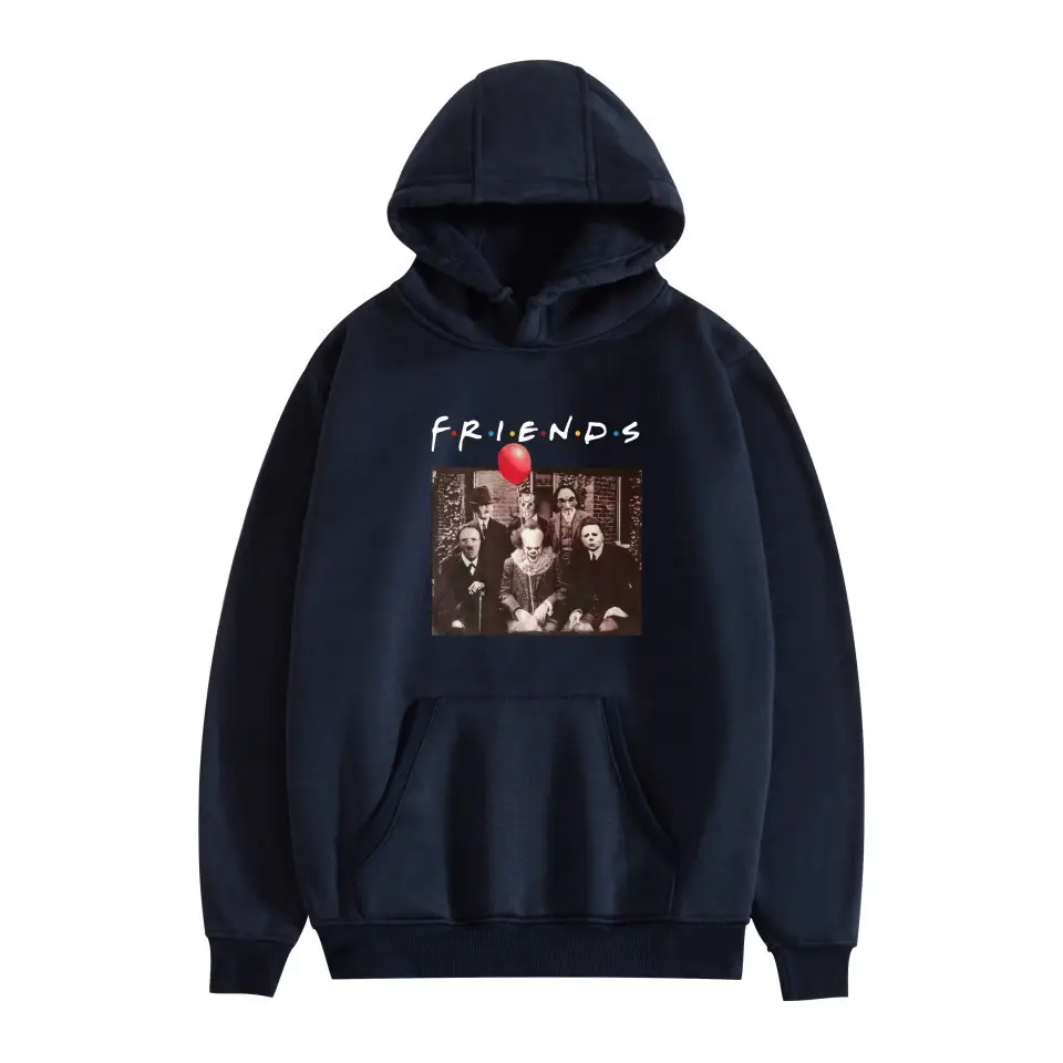 Black Fleece Friends Hoodie for Men Winter - Image 4