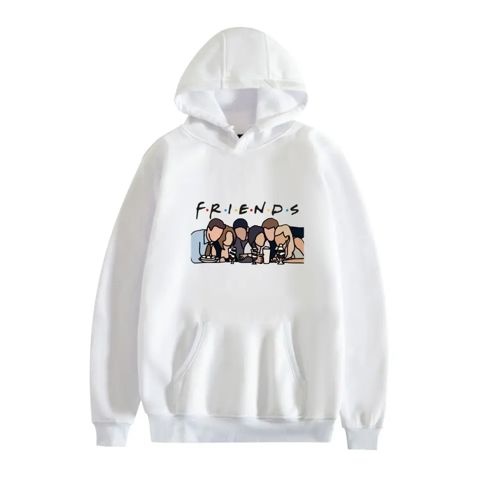 Black Fleece Friends Hoodie for Men Winter - Image 8