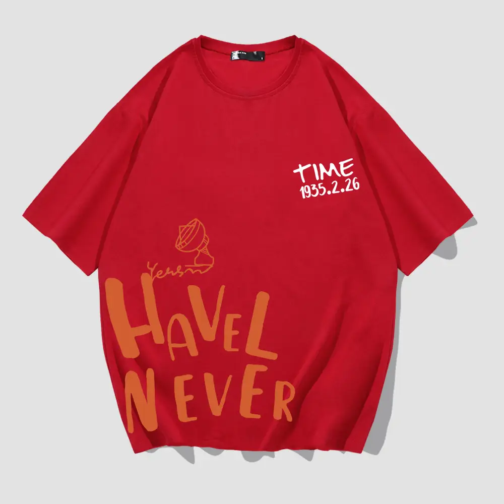 Red Graphic T-Shirt for Men Women Summer Wear - Image 4