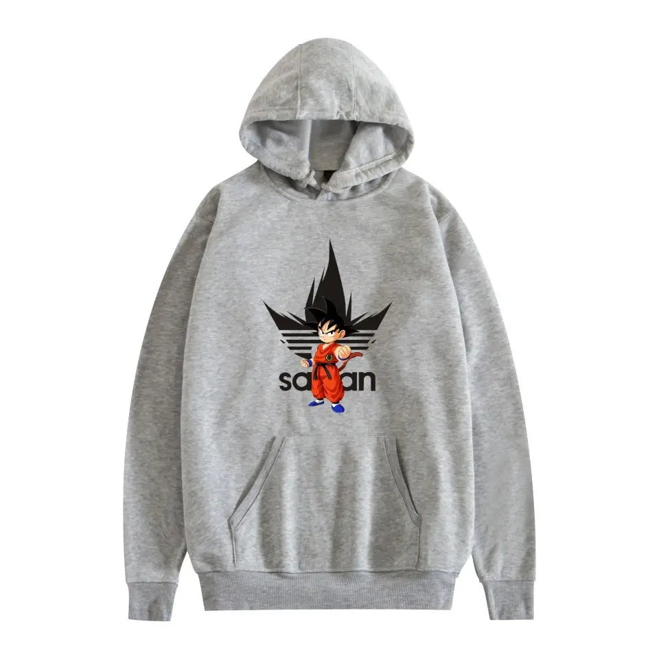 Dragon Ball Super Saiyan Hoodie Navy Blue Casual Men Women - Image 3