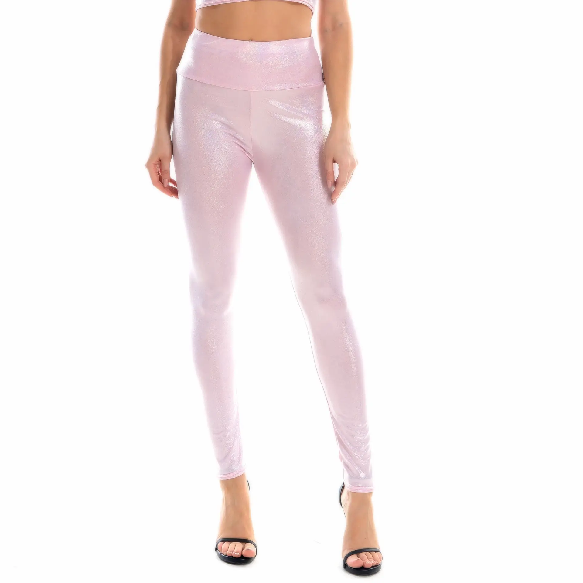 High-Waisted Bronzed Tights for Women Spring Summer - Image 2