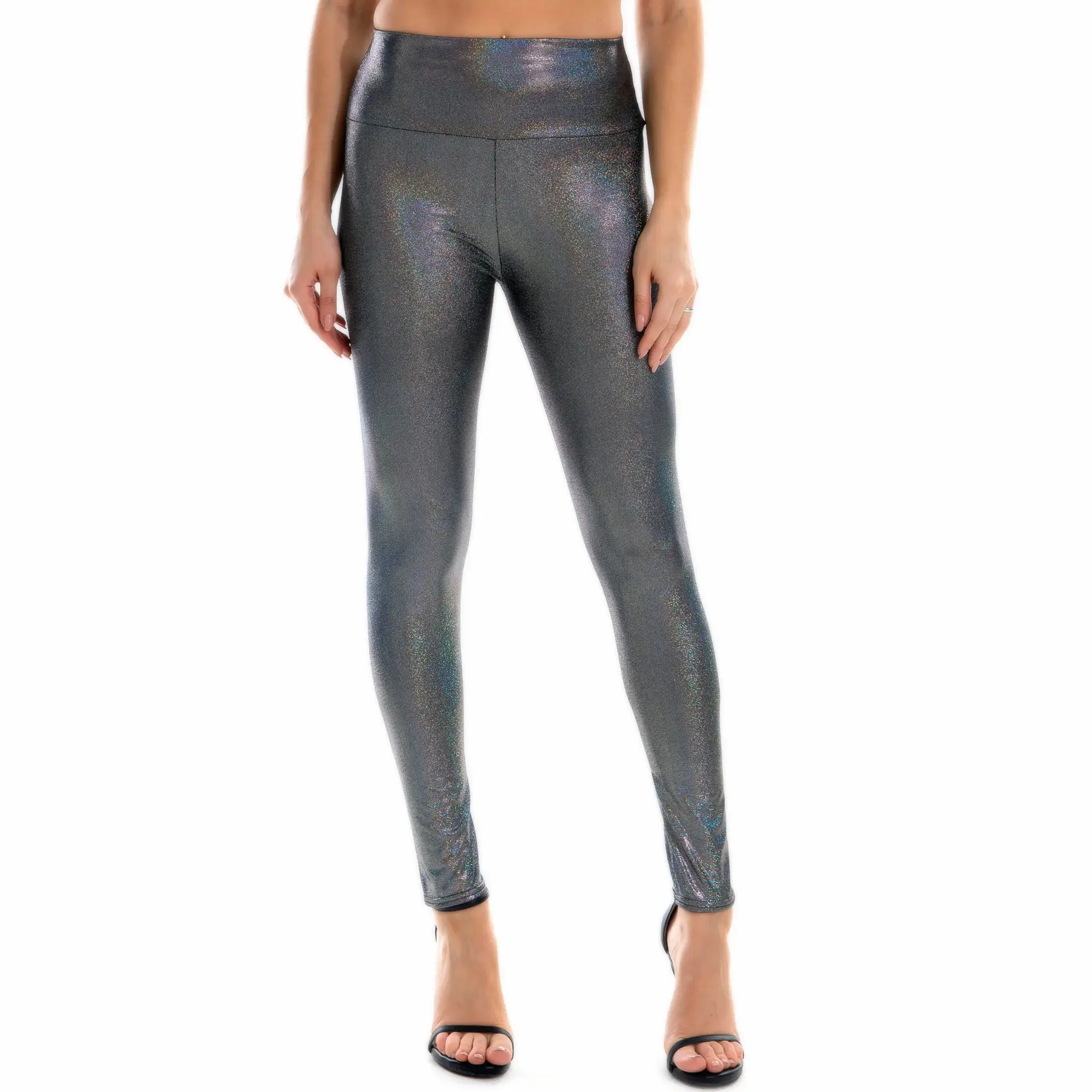 High-Waisted Bronzed Tights for Women Spring Summer - Image 4