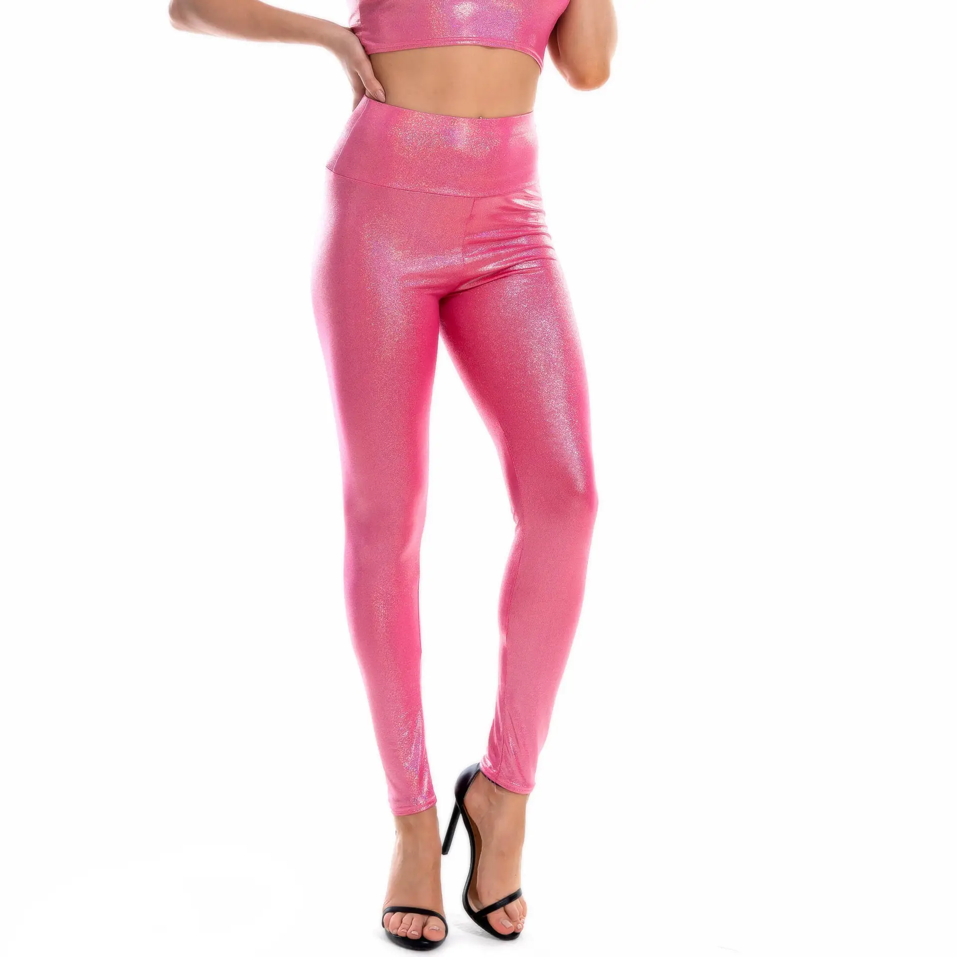 High-Waisted Bronzed Tights for Women Spring Summer - Image 8