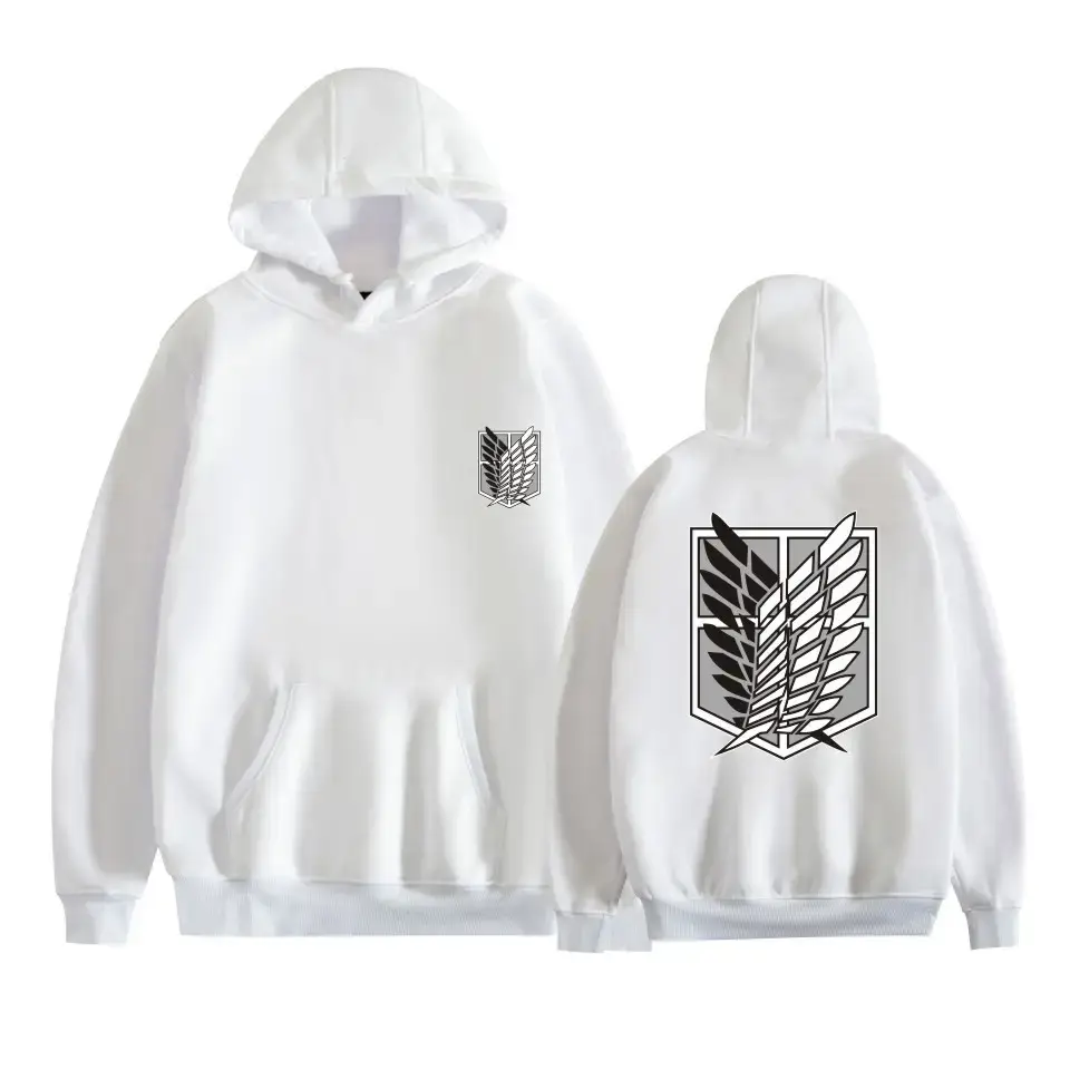 Pink Gray Attack Corps Hoodie with Freedom Wing Design - Image 31