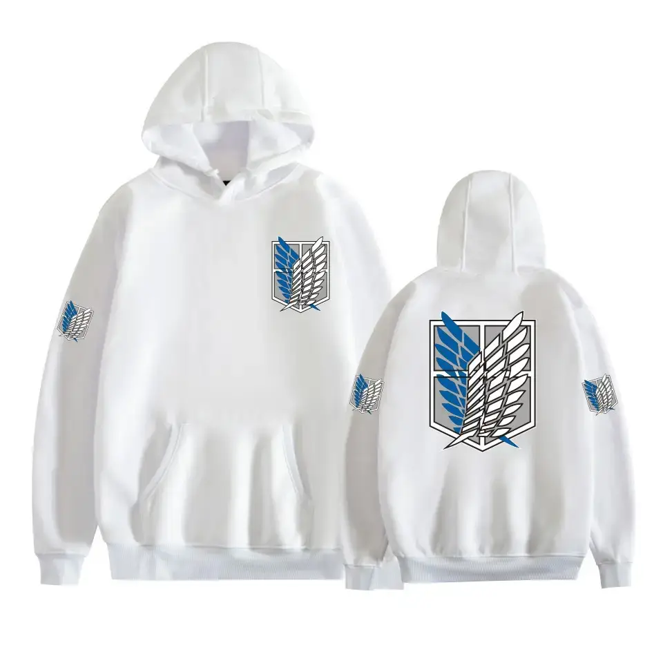 Pink Gray Attack Corps Hoodie with Freedom Wing Design - Image 20