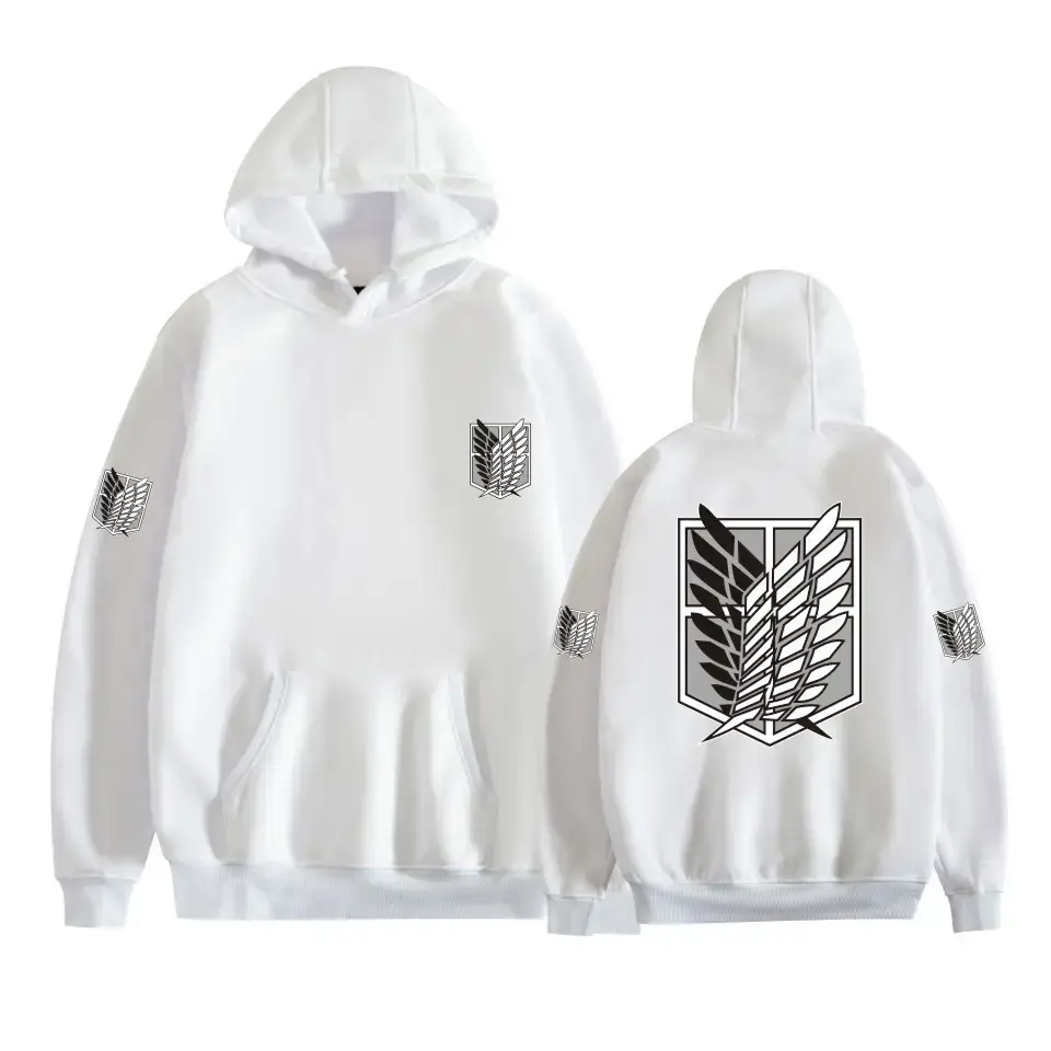 Pink Gray Attack Corps Hoodie with Freedom Wing Design - Image 25