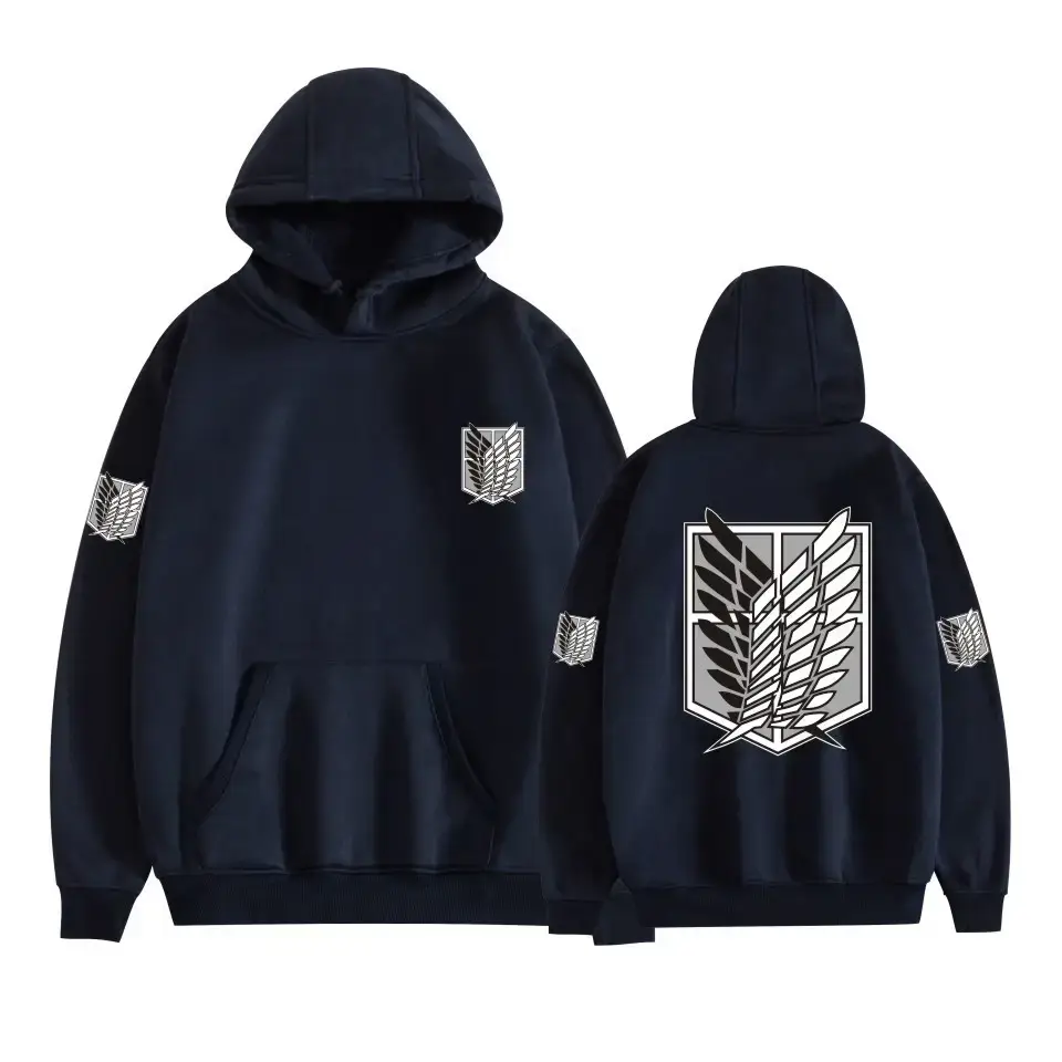 Pink Gray Attack Corps Hoodie with Freedom Wing Design - Image 27