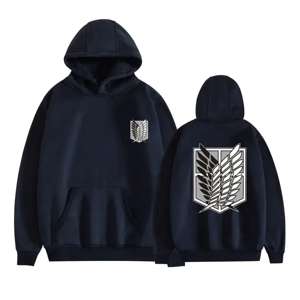 Pink Gray Attack Corps Hoodie with Freedom Wing Design - Image 33