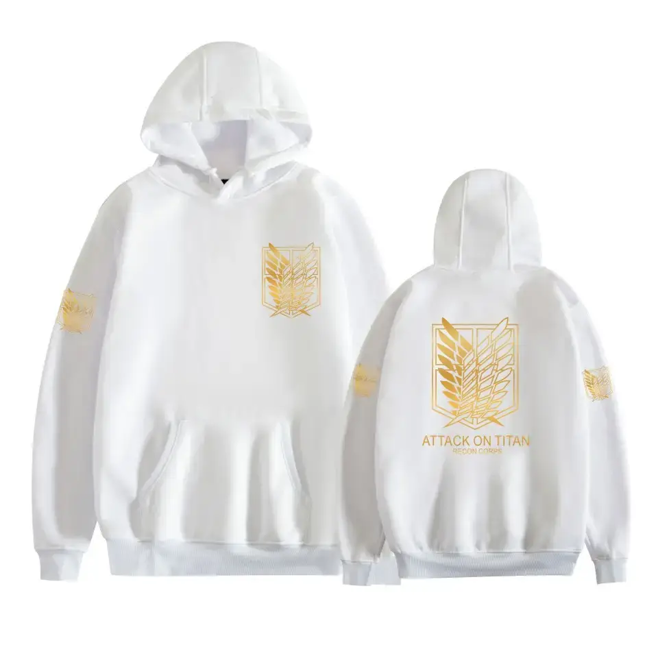 Pink Gray Attack Corps Hoodie with Freedom Wing Design - Image 8
