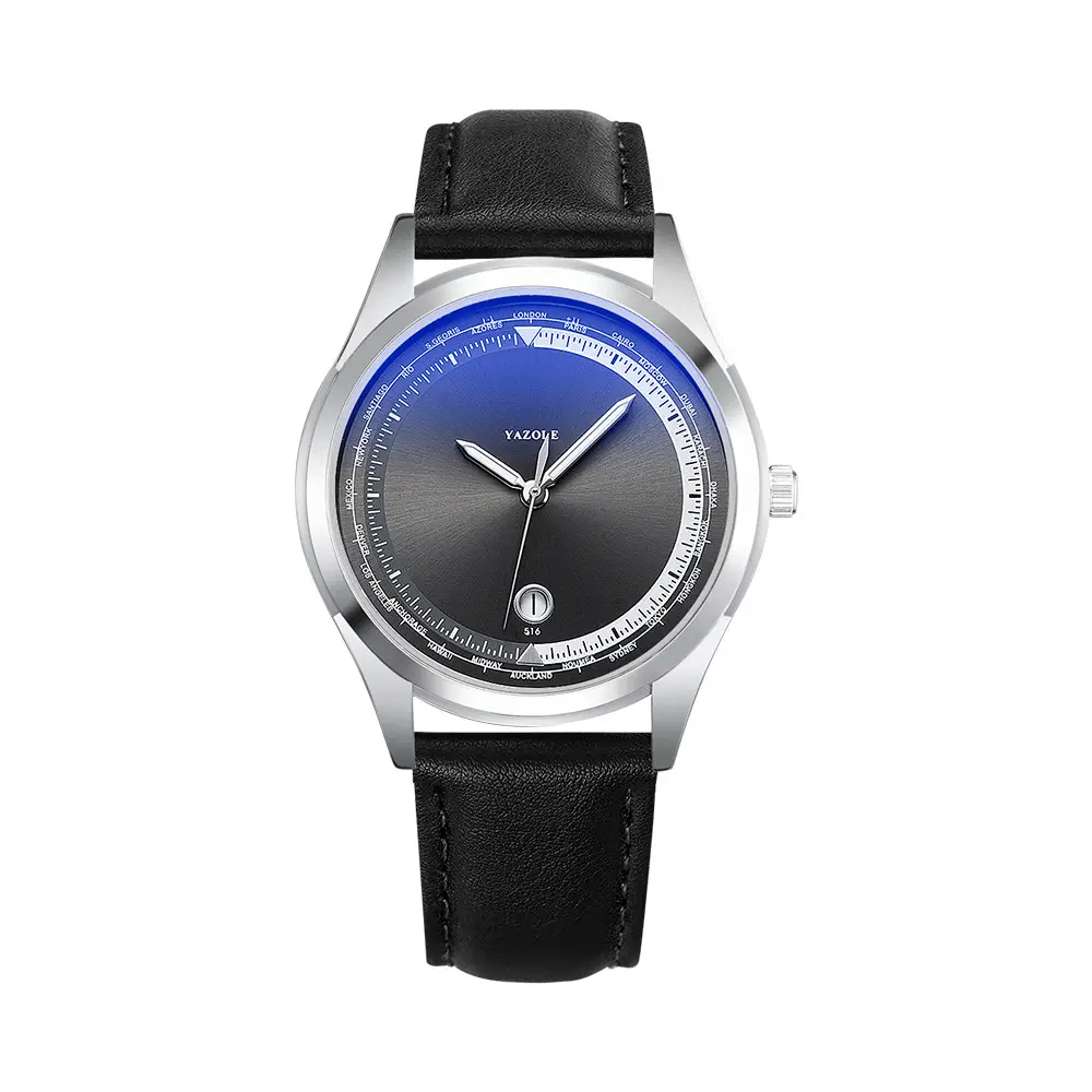 Yazole Men's Luminous Blue Quartz Watch - Image 9