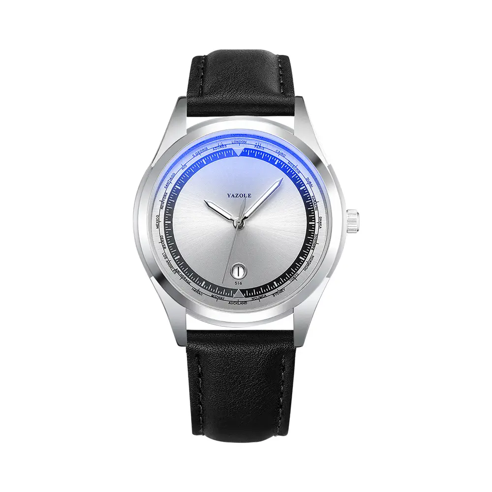 Yazole Men's Luminous Blue Quartz Watch - Image 3