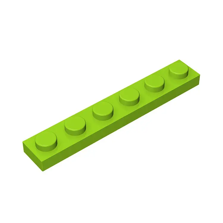Yellow Lego 6x6 Base Plate Small Particle Insertion Building Blocks