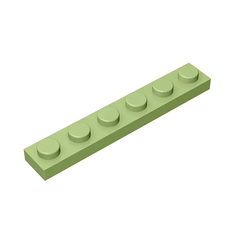 Yellow Lego 6x6 Base Plate Small Particle Insertion Building Blocks