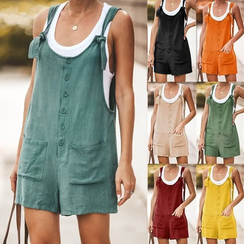 Orange Patchwork Lace-Up Shorts Set - Image 10