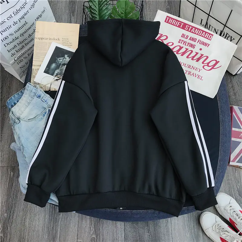 Women Red Fleece Hoodie Winter Warm All Match — feature 14