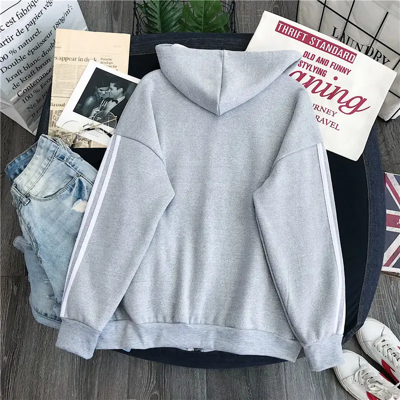 Women Red Fleece Hoodie Winter Warm All Match — feature 19