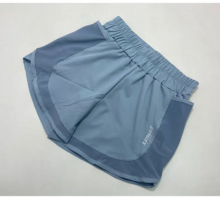 Women's Pink Anti-Exposure Mesh Shorts with Double Pocket