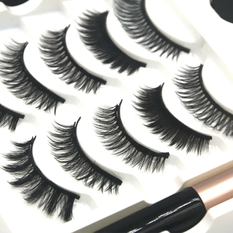 Magnet False Eyelashes Set for Double Eyes & Nails
