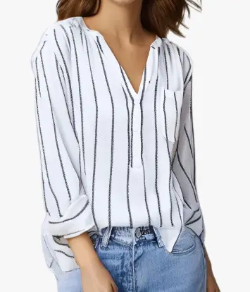Women Printed Striped Shirt Same Day Delivery