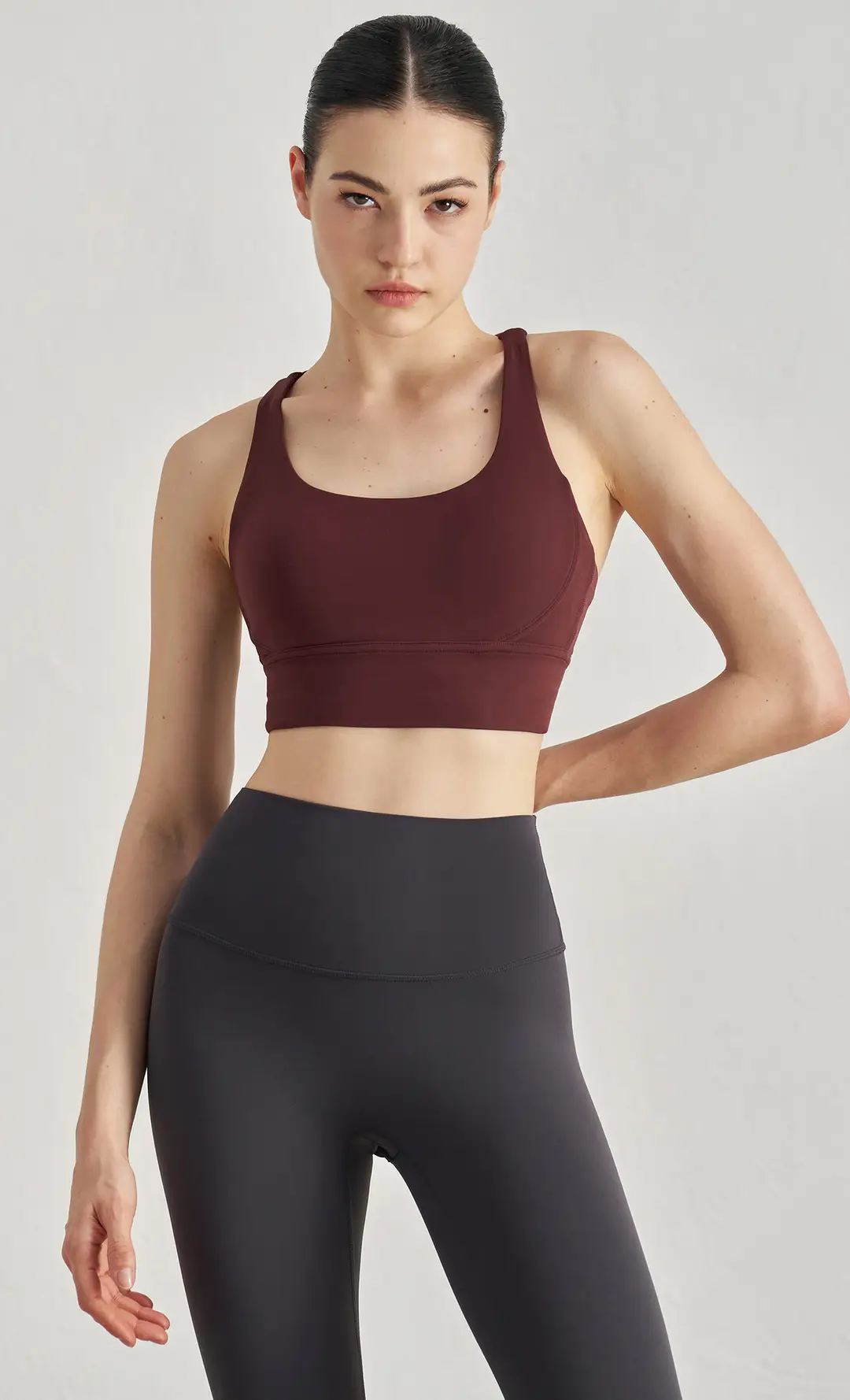 Huapan Clothing Fitness Vest Outdoor Sports Underwear Women's Shockproof Anti-Sagging Large Breast Strap Yoga Wear Bra — feature 17