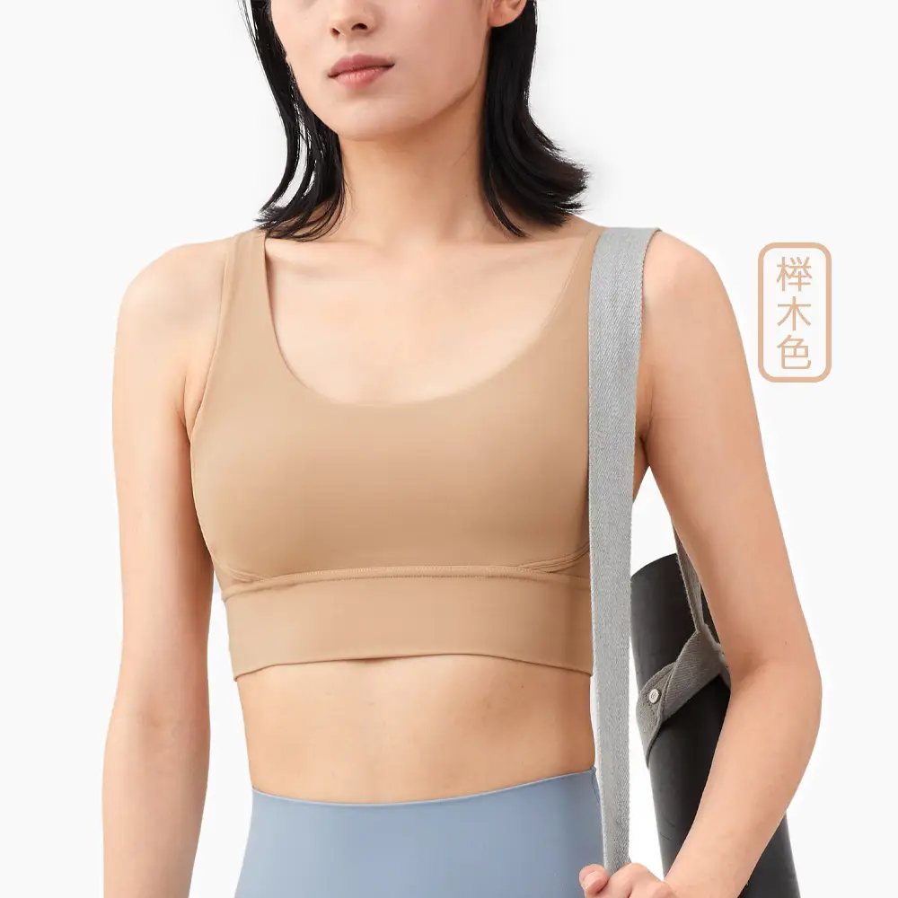 Huapan Clothing Fitness Vest Outdoor Sports Underwear Women's Shockproof Anti-Sagging Large Breast Strap Yoga Wear Bra - Image 34