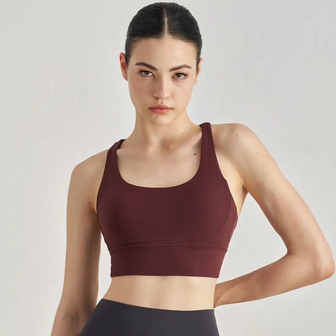 Huapan Clothing Fitness Vest Outdoor Sports Underwear Women's Shockproof Anti-Sagging Large Breast Strap Yoga Wear Bra - Image 10