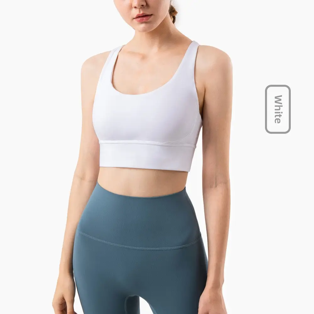 Huapan Clothing Fitness Vest Outdoor Sports Underwear Women's Shockproof Anti-Sagging Large Breast Strap Yoga Wear Bra - Image 9