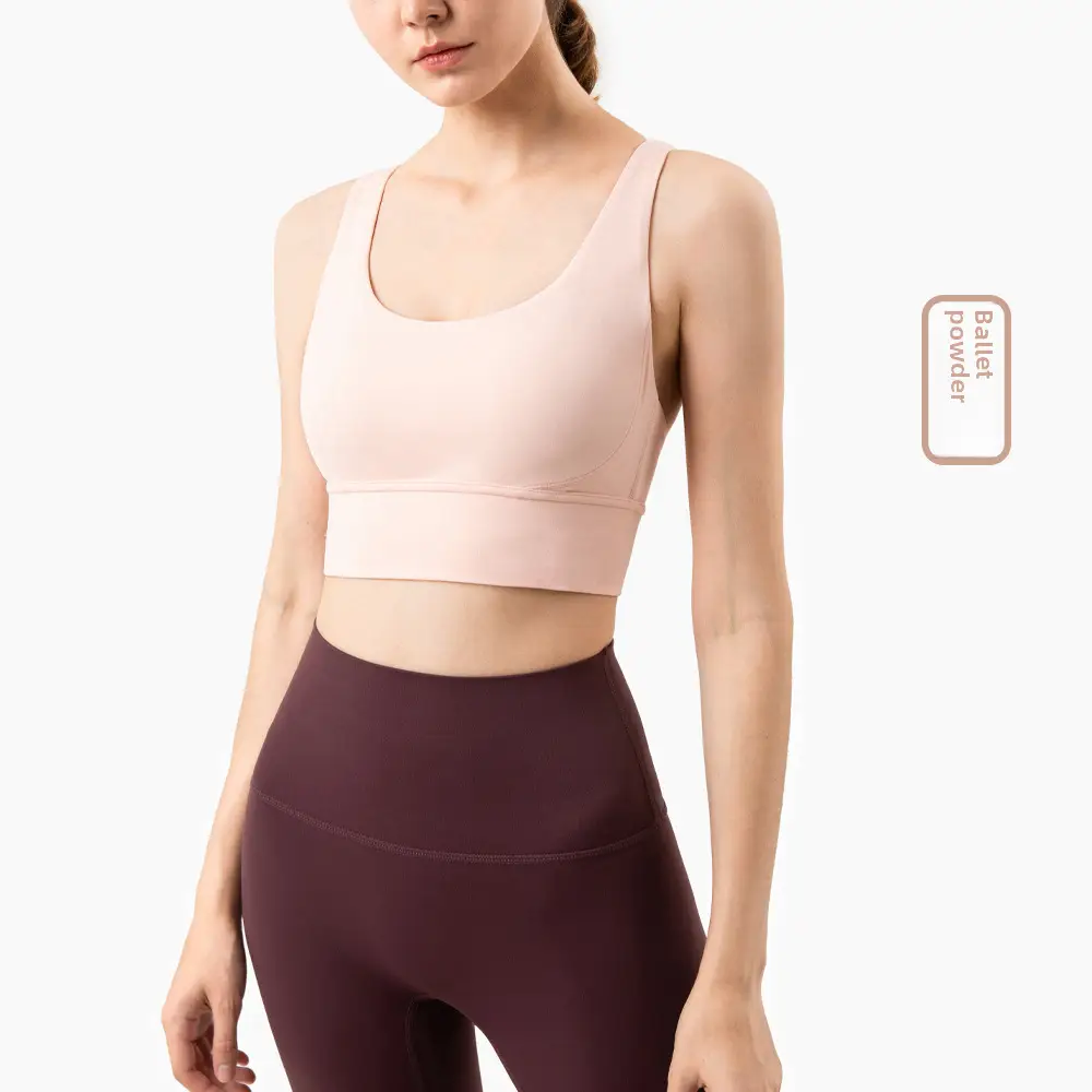 Huapan Clothing Fitness Vest Outdoor Sports Underwear Women's Shockproof Anti-Sagging Large Breast Strap Yoga Wear Bra - Image 21