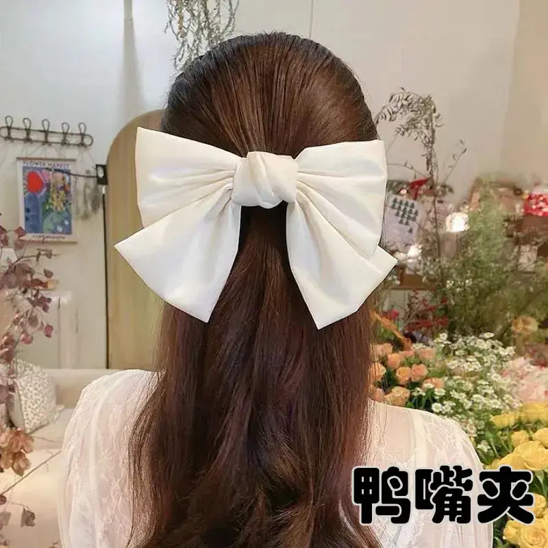 Oversized Maroon Hairpin Bow for Girls - Image 15