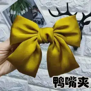 Oversized Maroon Hairpin Bow for Girls - Image 18