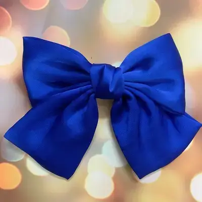 Oversized Maroon Hairpin Bow for Girls - Image 22