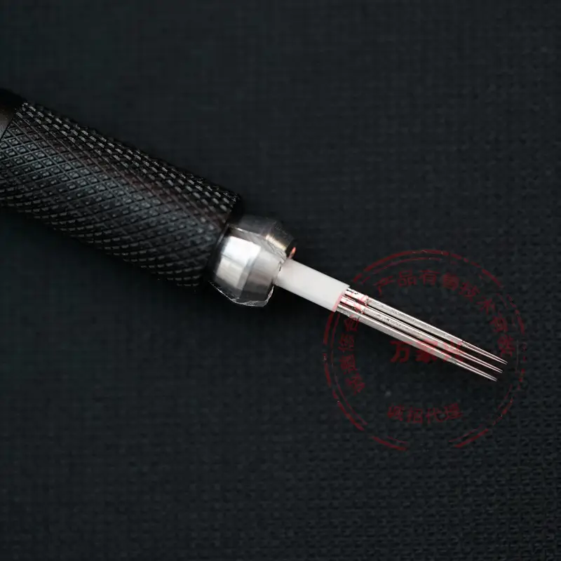 3 P Needle Embroidery Needle Manual Fog Eyebrow Fog God Needle Round Three Needle Pieces Plum Blossom Three Men Nui God Three Needles - Image 5