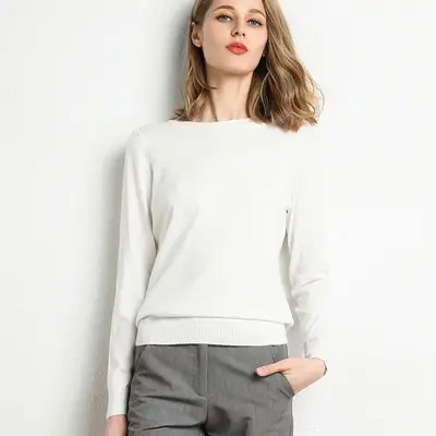 Women's Red Knitted Turtleneck Sweater - Image 17