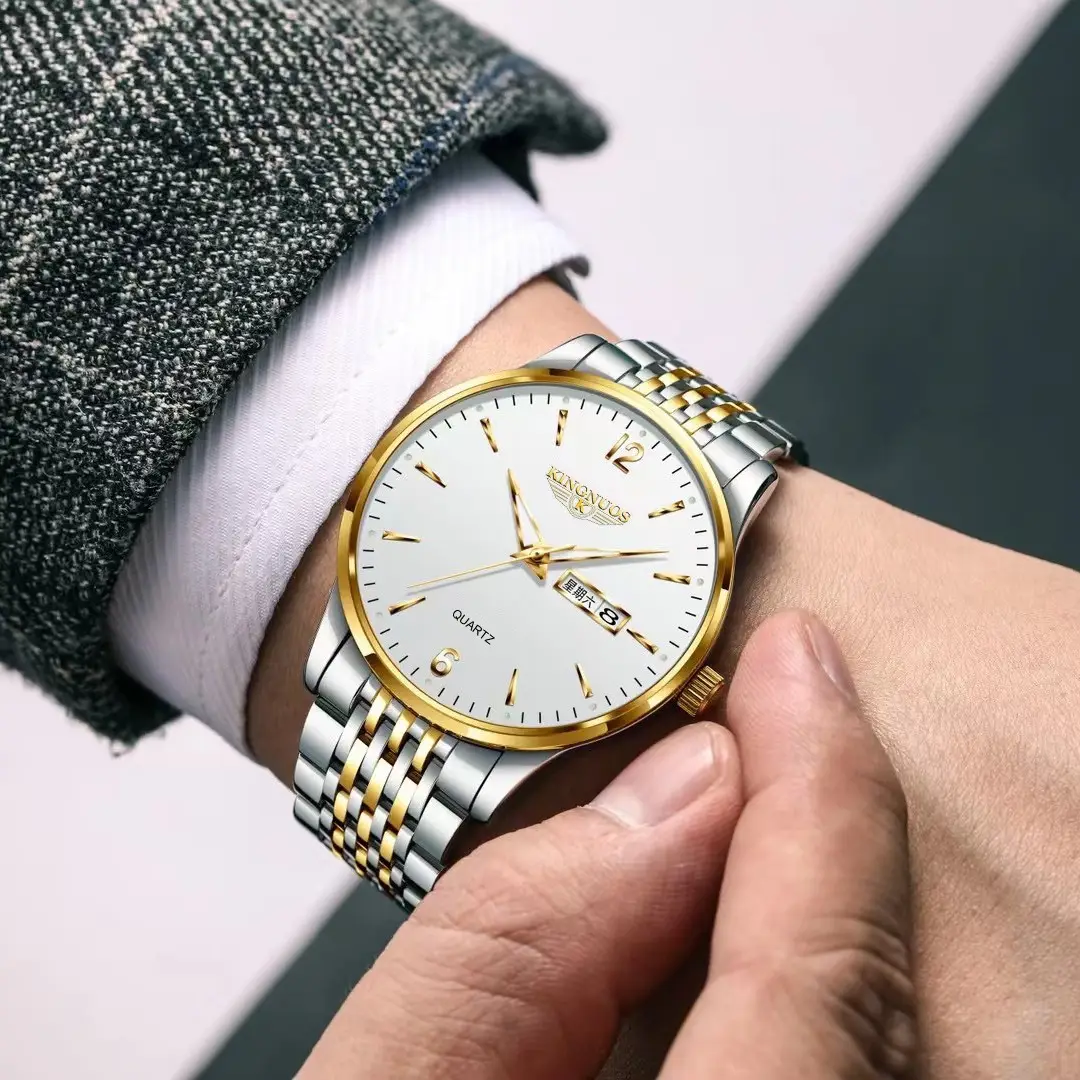 Men's Luminous Quartz Watch Brown Leather Belt - Image 18