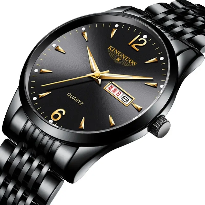 Men's Luminous Quartz Watch Brown Leather Belt - Image 19