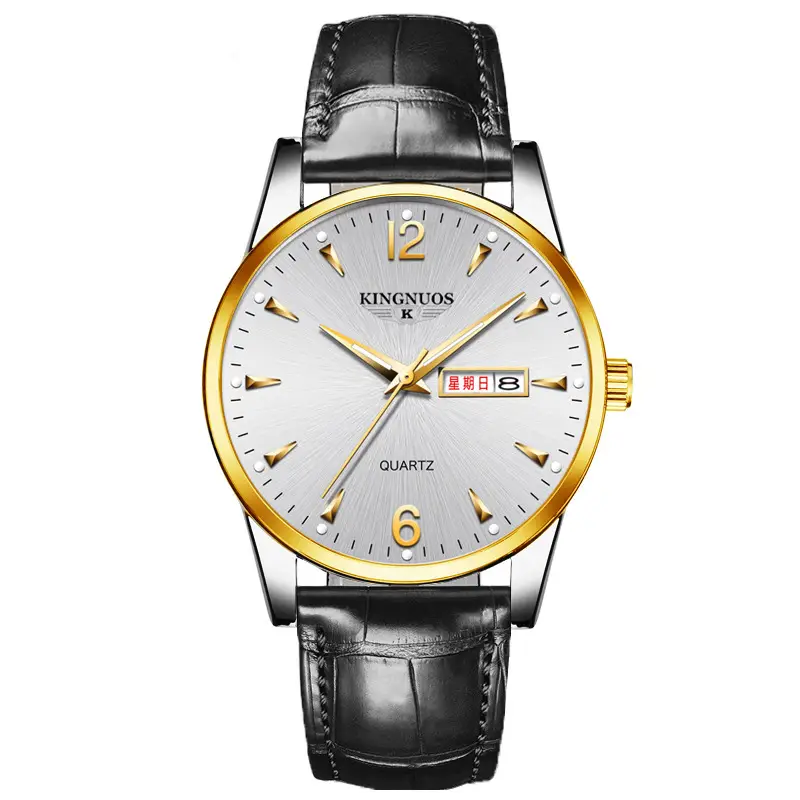 Men's Luminous Quartz Watch Brown Leather Belt - Image 14