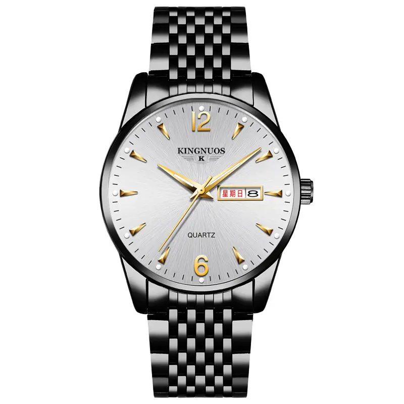 Men's Luminous Quartz Watch Brown Leather Belt - Image 3