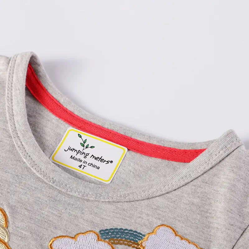 Girls' Unicorn Knitted Princess Dress Grey Pink - Image 3