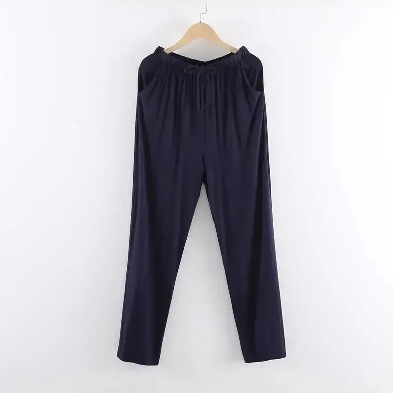 Men's Grey Modal Oversize Trousers Casual Loose Fit - Image 50