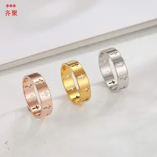 Hollow Symmetrical Irish Knot Rings for Women Gold Silver Rose Gold — feature 5