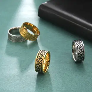 Hollow Symmetrical Irish Knot Rings for Women Gold Silver Rose Gold — feature 8