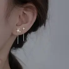Women's Star Moon Earrings with Round Beads — feature 8