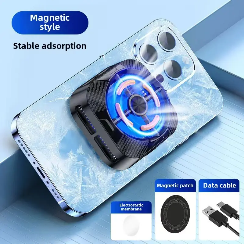 Wireless Mobile Phone Radiator Fan Cooling Black - Image 11
