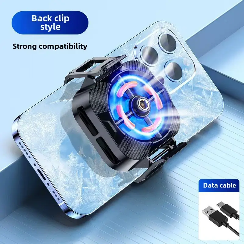 Wireless Mobile Phone Radiator Fan Cooling Black - Image 12