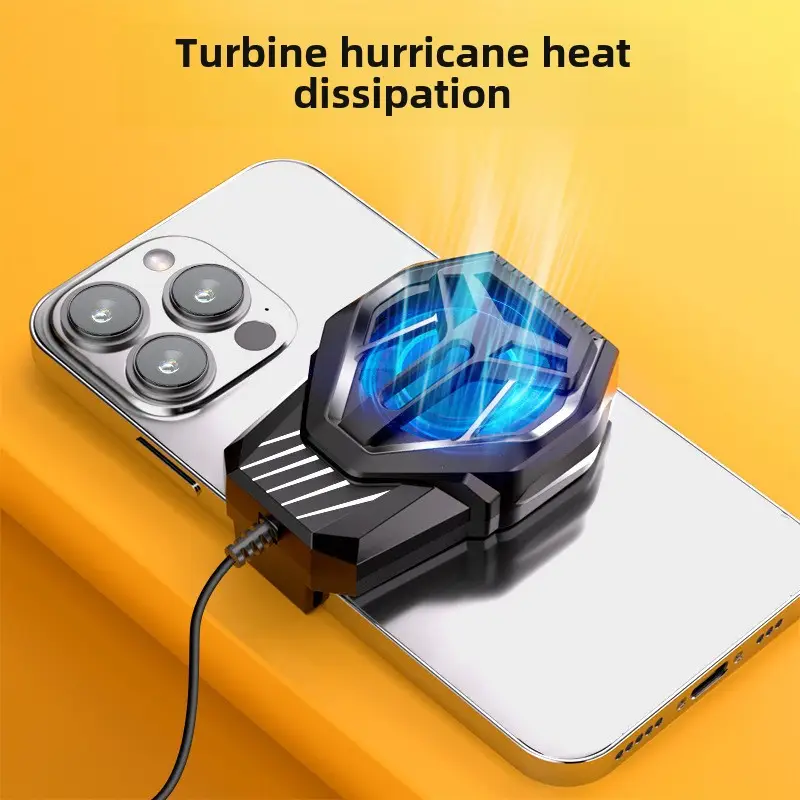 Wireless Mobile Phone Radiator Fan Cooling Black - Image 13