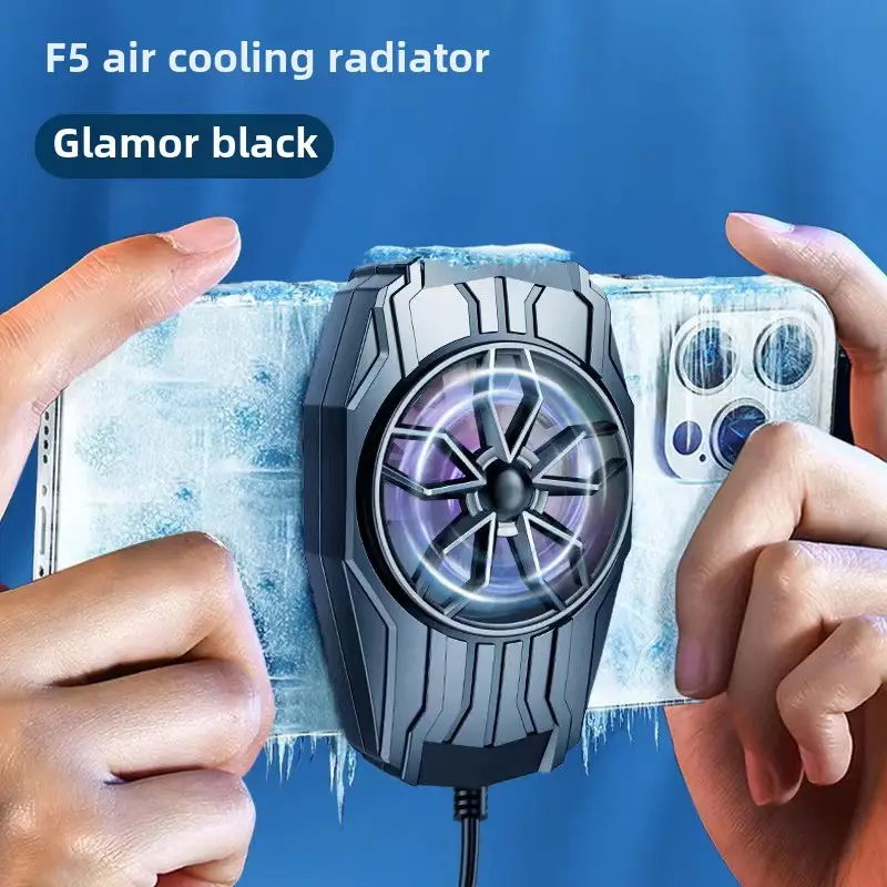 Wireless Mobile Phone Radiator Fan Cooling Black - Image 15