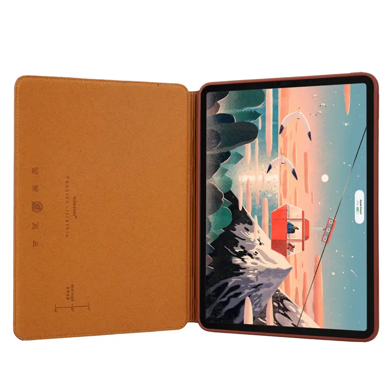 Brown Leather iPad 11-inch Tablet Case - Image 6