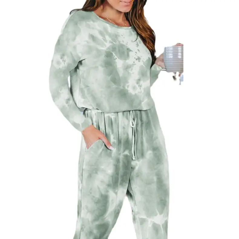 2024 Tie-dye Printed Women's Pajama Set for Women - Image 30